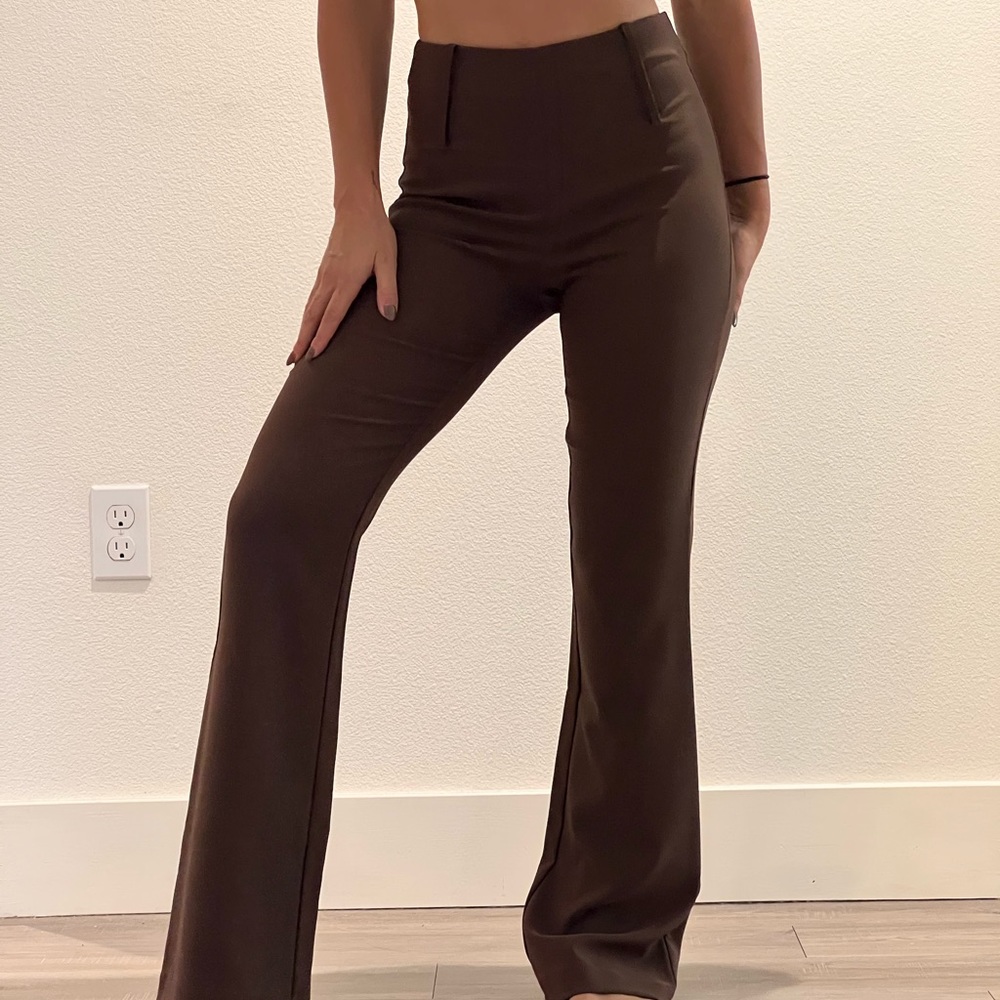 Tiger Mist Brown Flare Pant - Womens